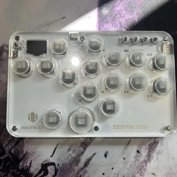 Haute Pro Transparent Mechanical Keypad hitbox leverless